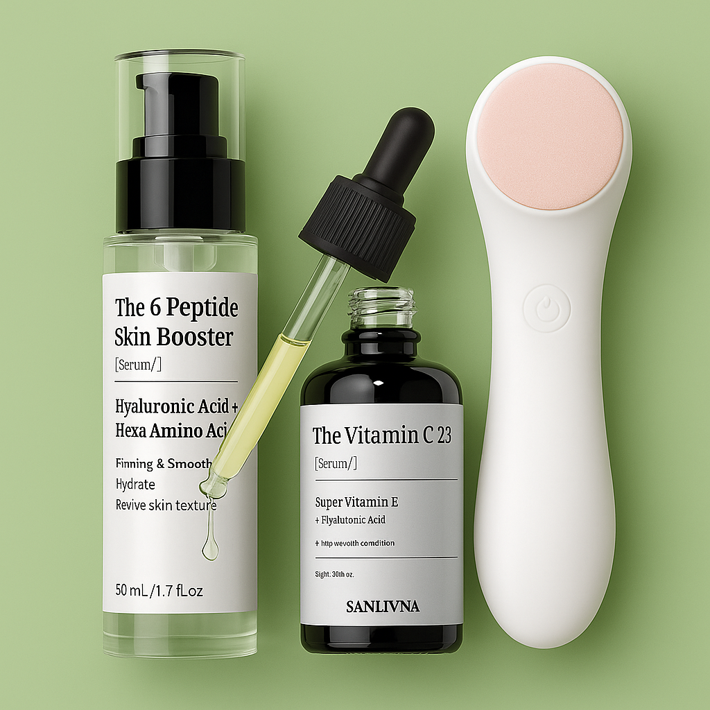 Routine complète ; Brosse + Sérums