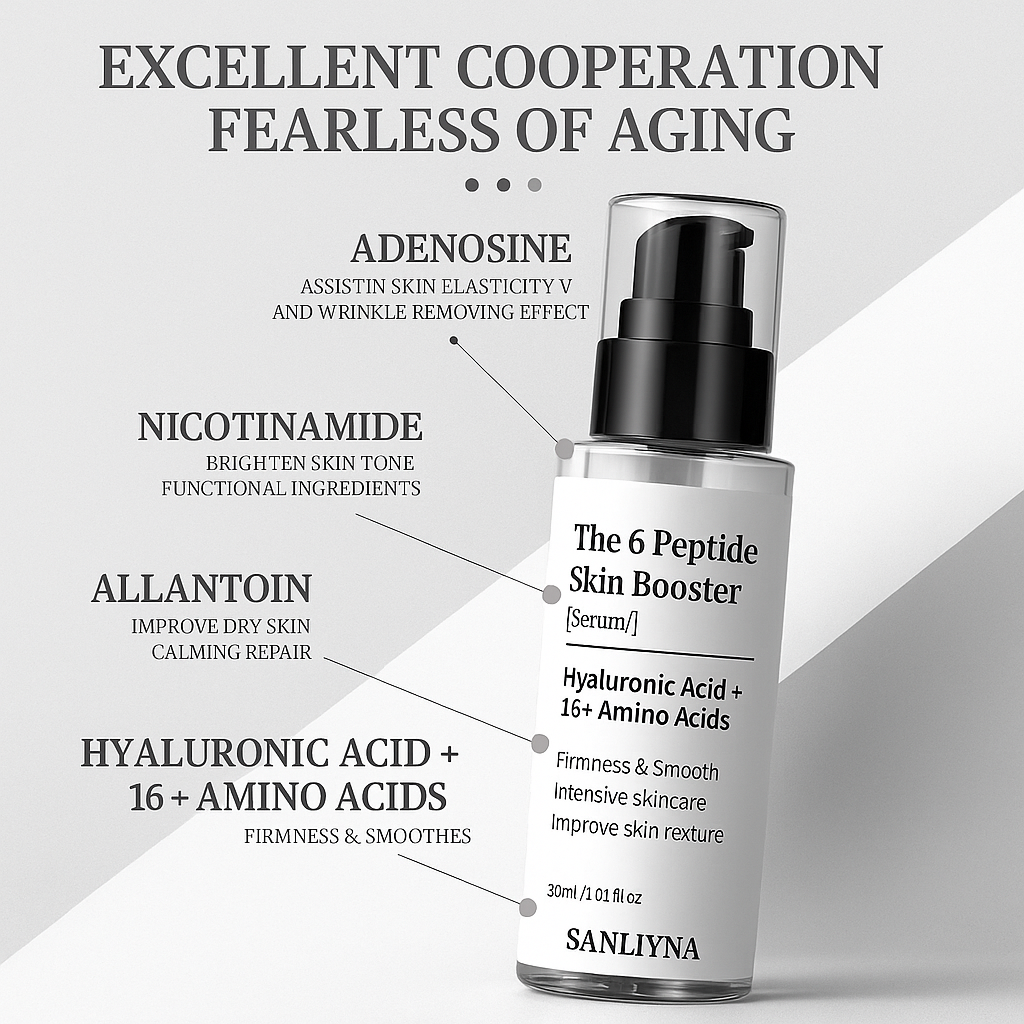 GlowPeptide Booster – Sérum 6 Peptides & Collagène (100 ml)